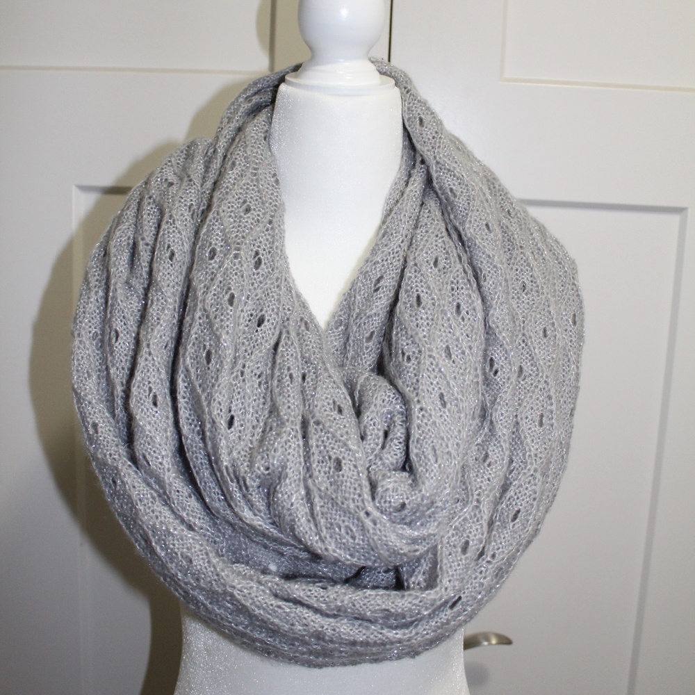 Gray Infinity Scarf
